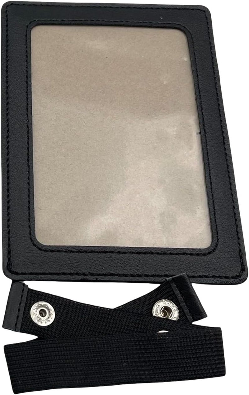 Car Photo Holder Leather Magnetic Frame Clip for Sunvisor Displaying Family or Picture Enhancing Interior Styles - Image 3