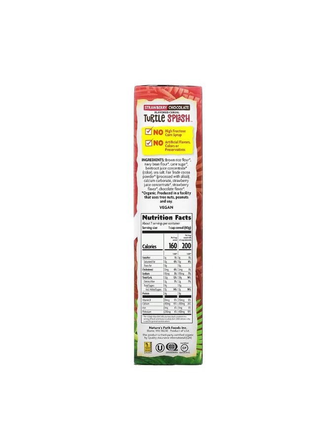 Nature's path Organic Turtle Splash Cereal Strawberry Chocolate 10 oz 284 g  - Image 2