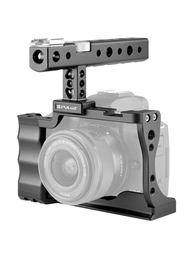 PULUZ PULUZ Video Camera Cage Stabilizer with Handle for Canon EOS M50  - Image 1