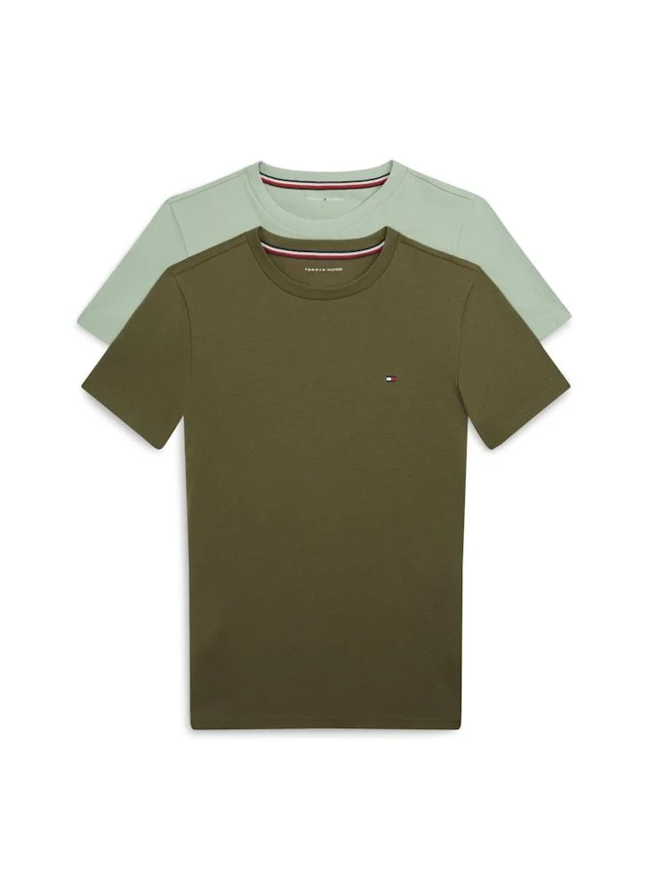 تومي هيلفيغر Kids 2 Pack Crew Neck T-Shirt