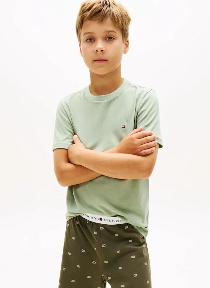 تومي هيلفيغر Kids 2 Pack Crew Neck T-Shirt