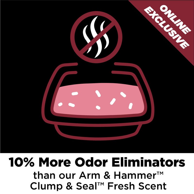 ARM & HAMMER Clump & Seal Platinum Cat Litter, Multi-Cat, 14-Day Odor Control, Rock-Hard Clumps, 18 lbs â€“ Powerful Odor Eliminator with Baking Soda - Image 4