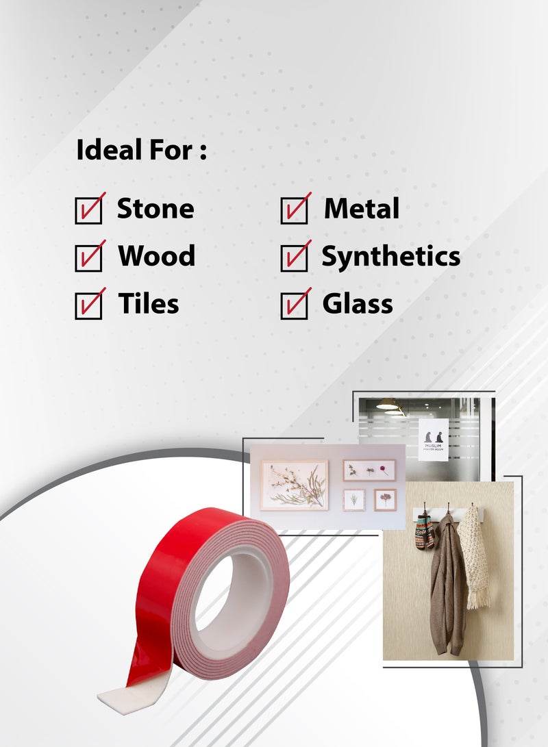 هاي-تيك شريط جانبي مزدوج (أحمر) - Image 2