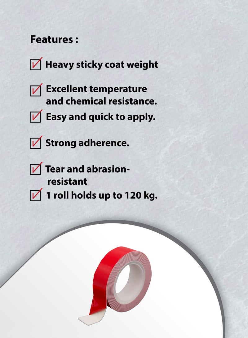 هاي-تيك شريط جانبي مزدوج (أحمر) - Image 5