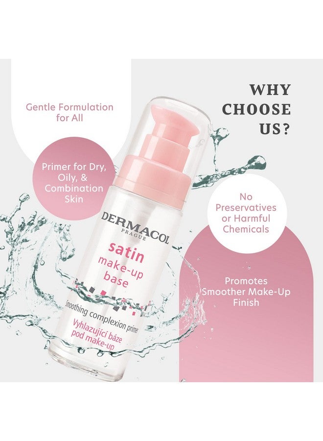 ديرماكول - قاعدة مكياج ساتان، برايمر للوجه غير لامع للتجاعيد والمسام، برايمر مكياج شفاف للبشرة الدهنية والجافة والمختلطة، برايمر سهل الدمج لملء المسام، خالٍ من المواد الحافظة، 30 مل - Image 5