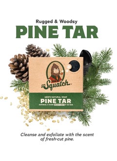 Dr. Squatch Dr. Squatch All Natural Bar Soap for Men with Heavy Grit, 5 Pack, Pine Tar  - Image 2