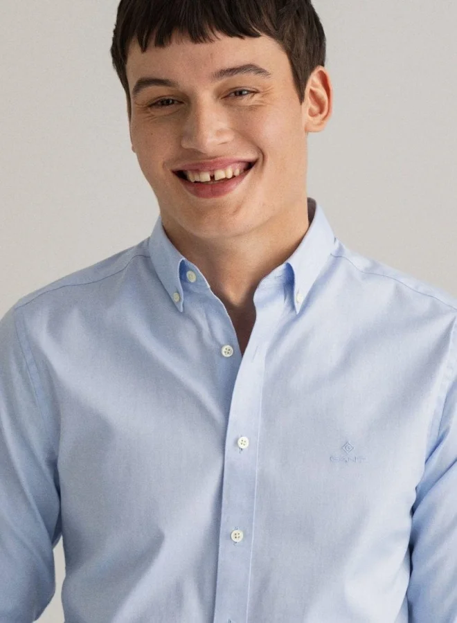 GANT  Gant Slim Fit Pinpoint Oxford Shirt for Men | Best Price UAE