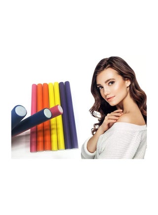 Foam Curler Roller, No Heat Hair Rollers Flexible Foam Curlers Rods, Waves Styling Tool for Hairdresser, Curling Sticks for Hair Salon or DIY, Styling Hairdressing Rollers, 10 Pcs - pzsku/ZEDBBD803F2C5EC7BA3B2Z/45/_/1698661501/ca847091-fa03-4da5-87e8-fa150a5b7e9d