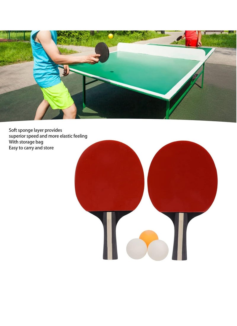 LIVVY - Ping Pong Set – 4 Table Tennis Paddles, 6 Balls, Net Included – Professional Racket Kit with Double-Sided Rubber for Indoor/Outdoor Game - Image 1
