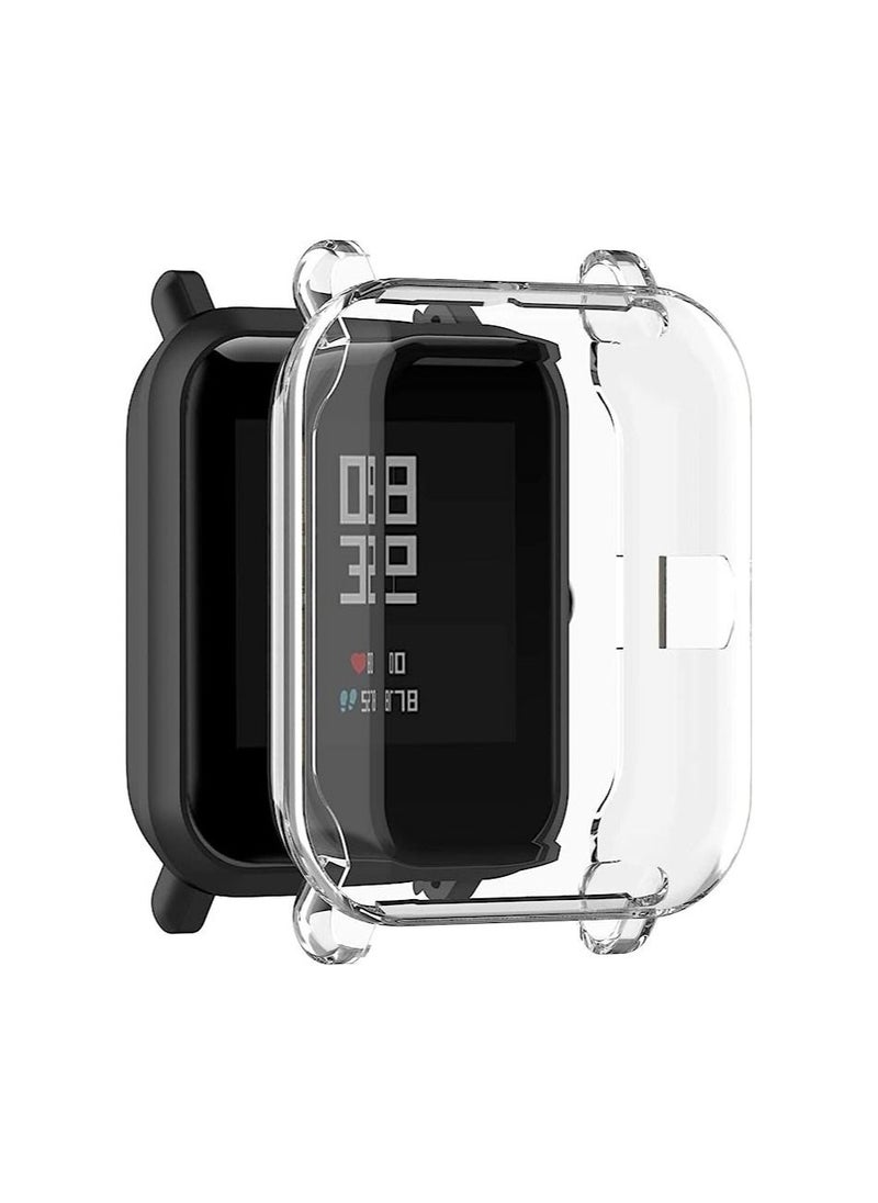 Generic - Soft TPU Cover Screen Protector Cover for Amazfit Bip U/GTS 2 Mini/Bip U Pro/Bip S/Bip Smartwatch (Clear) - Image 1