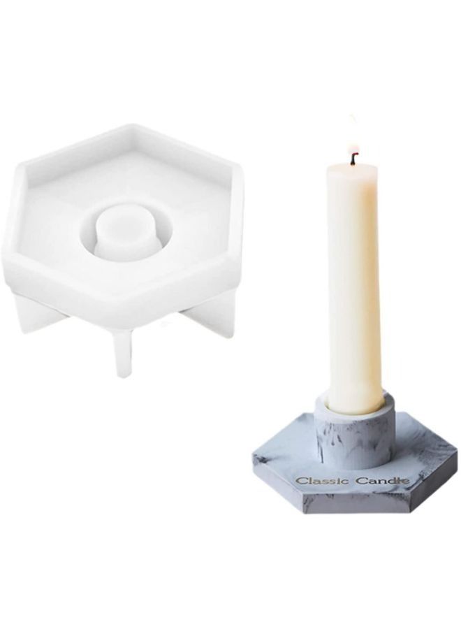 1-Piece Candle Holder Silicone Mold for Resin DIY - Image 1