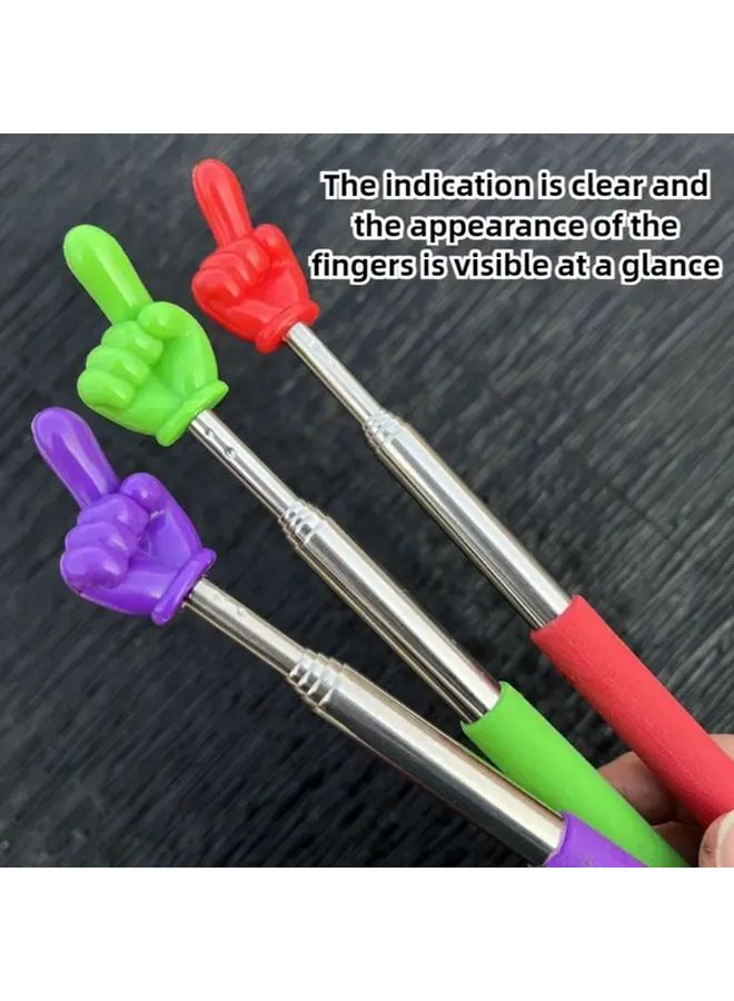 Blue Finger Shaped Guide Stick Extendable Teaching Aid with Ergonomic Grip for Teachers Guides Parents - Image 3