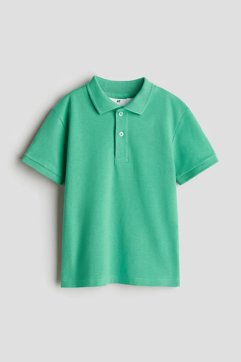 H&M Cotton piqué polo shirt