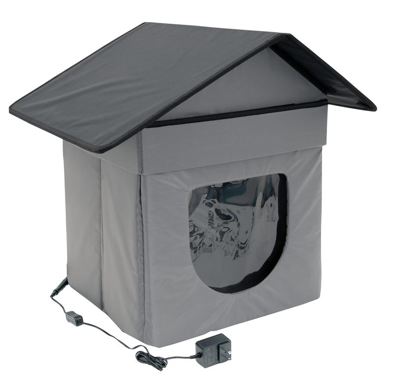 Kitty City Outdoor Stackable Cat House, Cat Cube, Water Resistant Condo, Outdoor Heated Cat House - Image 1