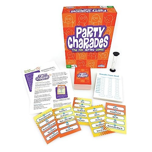 Outset Media- Party Charades Game - Family-Friendly Fun with 500 Charades Cards and Timer - Group Game Night Essential, Ages 10 and up, Amazon Exclusive - Image 4