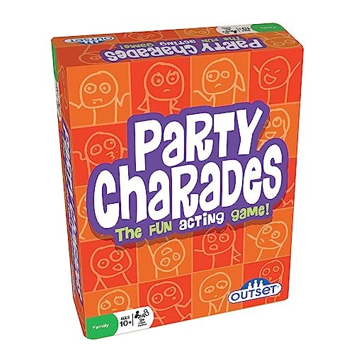 Outset Media- Party Charades Game - Family-Friendly Fun with 500 Charades Cards and Timer - Group Game Night Essential, Ages 10 and up, Amazon Exclusive - Image 1