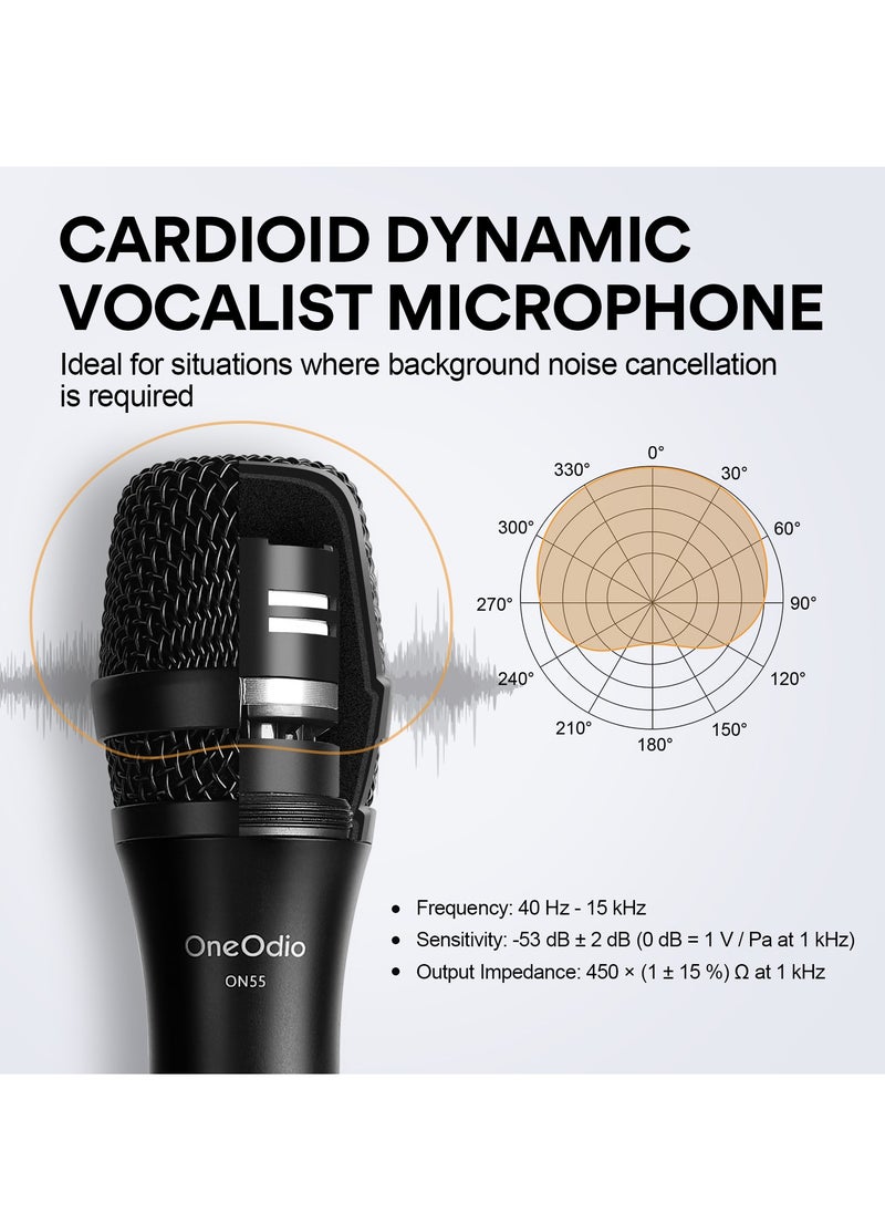 ميكروفون صوتي سلكي ON55 مع كابل XLR مقاس 16.4 قدم ومقاطع ميكروفون للغناء المباشر - pzsku/ZEDBC1CABB553BA73DEB4Z/45/_/1705723439/fc506591-82b4-4d65-8354-84bdae841815