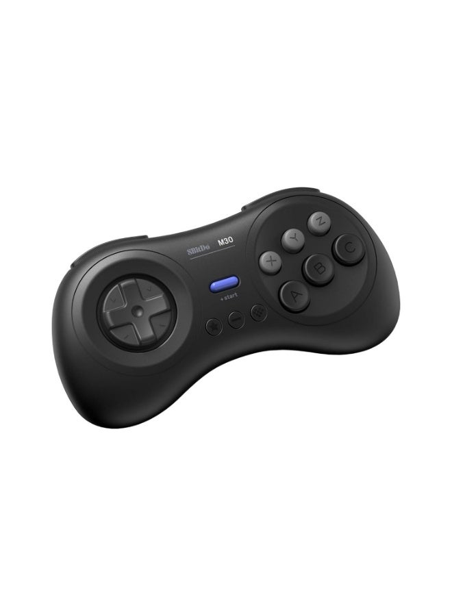 8Bitdo M30 Bluetooth Controller for Switch, Windows and Android, 6-Button Layout for SEGA’s Classic Games (Black) - Image 1