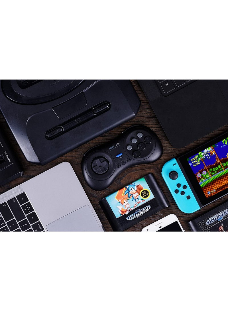 8Bitdo M30 Bluetooth Controller for Switch, Windows and Android, 6-Button Layout for SEGA’s Classic Games (Black) - Image 5