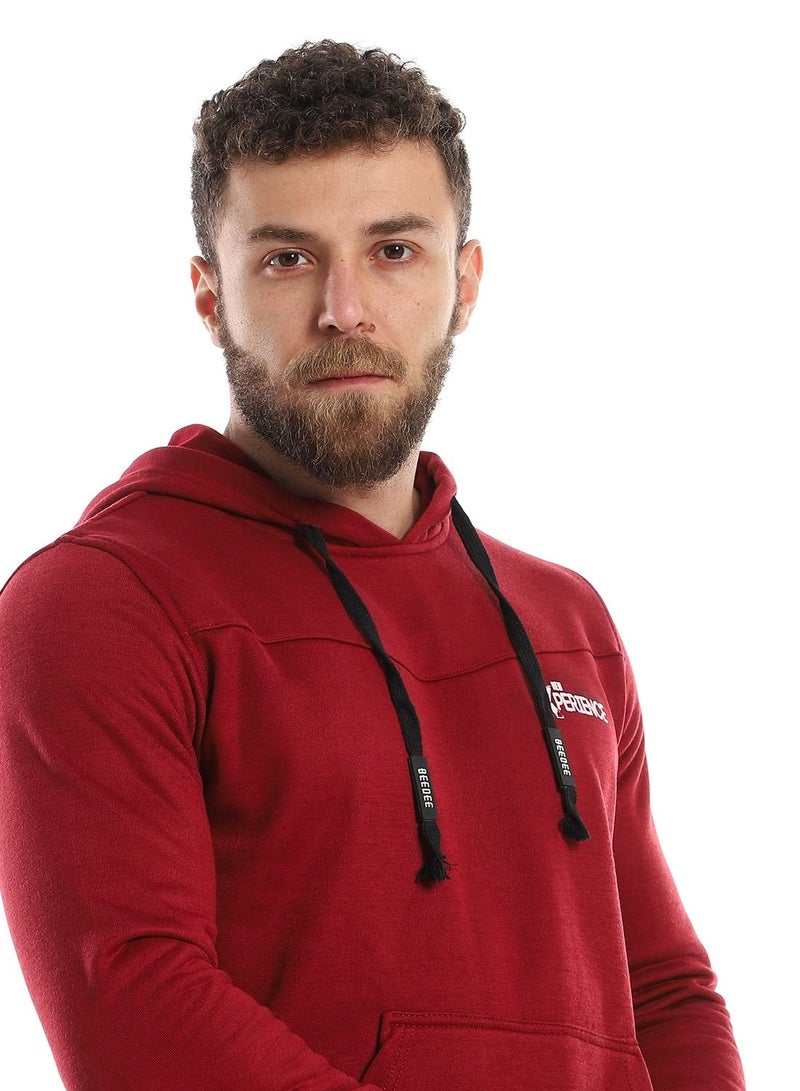 Caesar Mens Printed Hoodie With Front Pockets - Image 4
