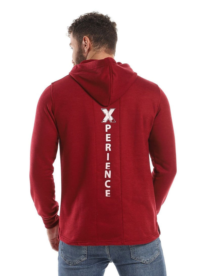 Caesar Mens Printed Hoodie With Front Pockets - Image 3