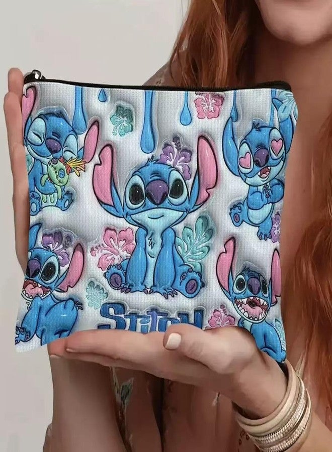 Lilo & Stitch Stitch Shell Cosmetic Bag, Makeup Bag with Zipper, Travel Toiletry Bag for Women - Image 5