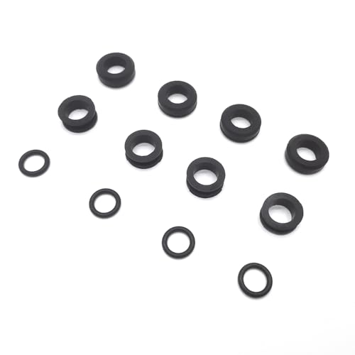 DOUQANG Set of 4 Fuel Injector O-Ring Kit,Injector Grommet and Insulator Seal Kit for 1999 2000 2001 2002 2003 2004 2005 Mazda Miata 8574-13-253,8574-13-252,JE06-13-257 - Image 1