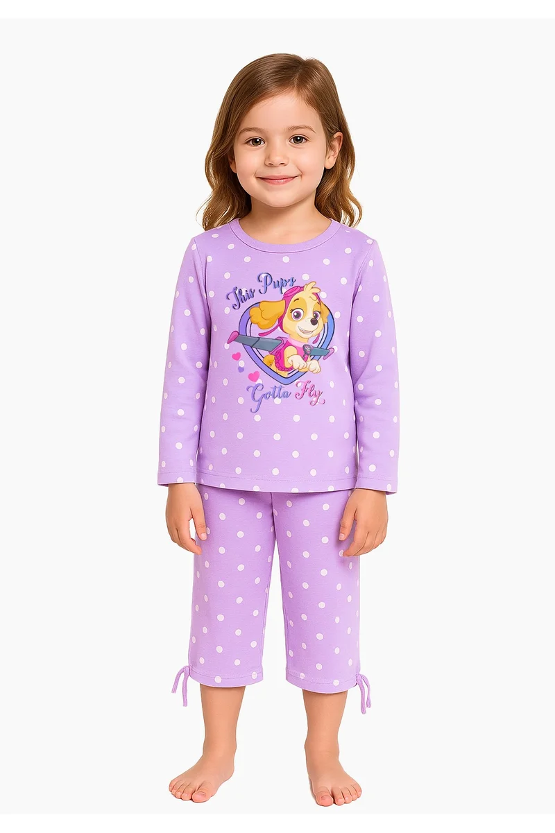 نكلوديون Nickelodean Kids's Girl's Full Sleeves Nightwear