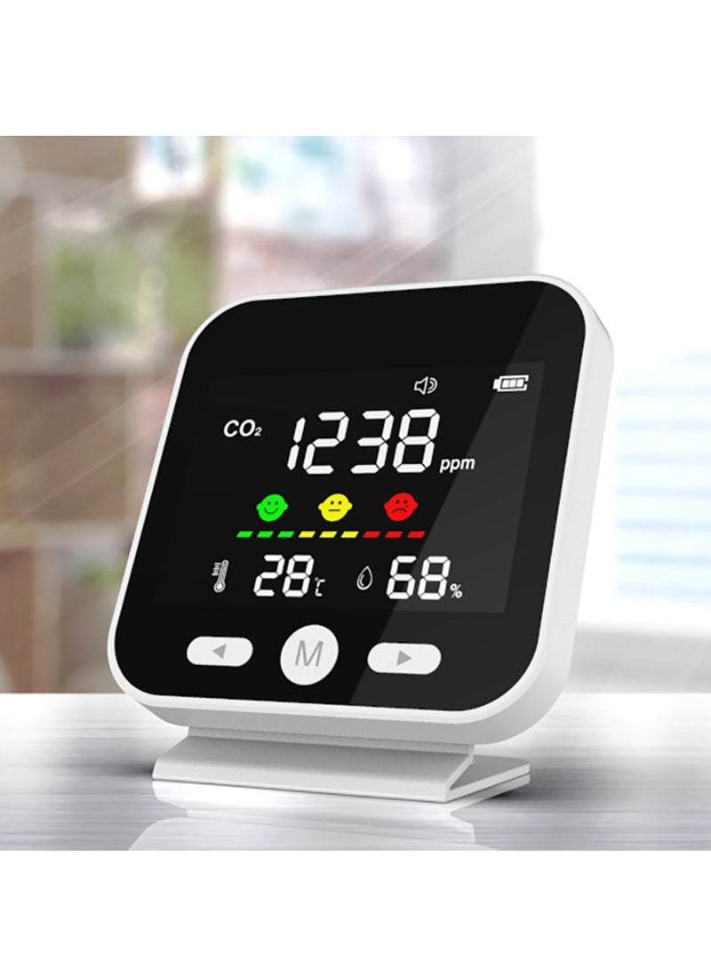 CO2 Carbon Dioxide Detector, Indoor Air Quality Monitor, Tester for Carbon Dioxide, Temperature & Humidity, Portable CO2 Meter Indoor for Travel, Premium CO2 Monitor Indoor, CO2 Sensor - Image 5