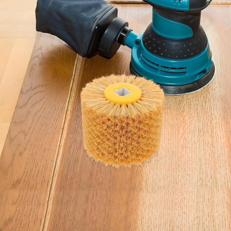 Operitacx Buffing Wheel for Drill Polishing Brush Attachment, Burnishing Tool Drum Wheel for Furniture Surface Refinement, Rotary Tool Accessory for Home Workshop - Image 5