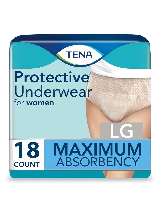 Tena Incontinence Underwear for Women, Maximum Absorbency, ProSkin - Large - 72 Count  - Image 3