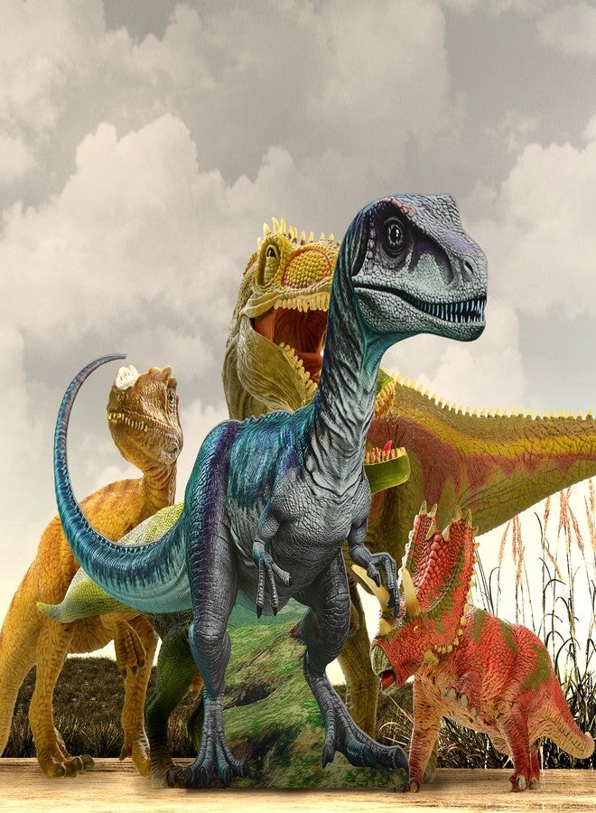 Colingmill 4 ft Life Size Velociraptor Dinosaur Cardboard Standup Cutout Jurassic Birthday Party Decoration Photo Prop PVC Cutout Dinosaur Theme Party Photo Prop for Animal Jurassic Theme Supply - Image 3