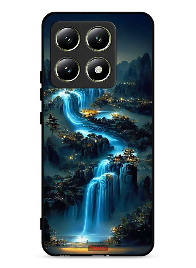 Tolwak Xiaomi 14T 5G Protective Case Cover Waterfall Art - Image 1