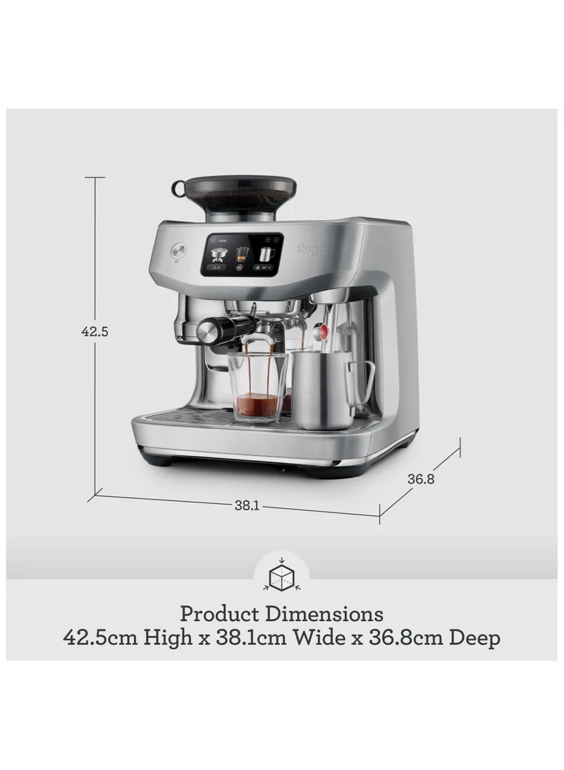 Sage The Oracle Jet, Professional Coffee Machine with Manual and Automatic Milk Frother, Brushed Stainless Steel - UAE Version, 2 Year Manufacturer Warranty