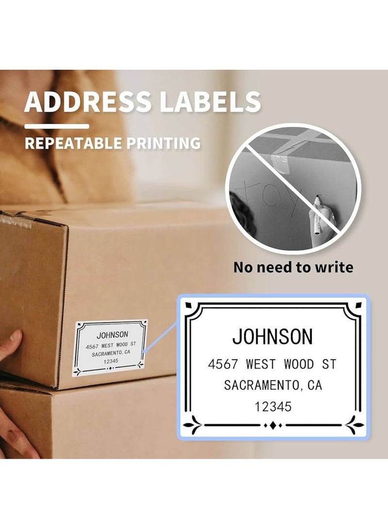 هويتك طابعة ملصقات حرارية لاسلكية - رمادية | محمولة وبدون حبر - Image 3