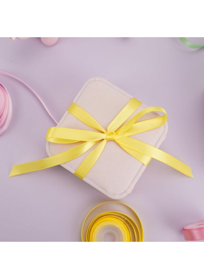 Anmi 10 PCS Pastel Rainbow Ribbon Assortment Satin Rainbow Colored Ribbon 3/8" X 50 Yards for Crafts, Gift Wrapping, Party Decoration, DIY Handmade Hair Bows - Image 3