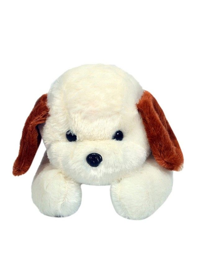 Tickles Adroable Lying Dog Stuffed Soft Plush Animal Toy For Kids Baby Boys & Girls Birthday Gift (Color:White Size:28 Cm) - Image 3