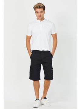 Cool Tarz Cool Style Men's Black Cargo Pocket Lycra Shorts  - Image 3