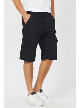 Cool Tarz Cool Style Men's Black Cargo Pocket Lycra Shorts  - Image 2