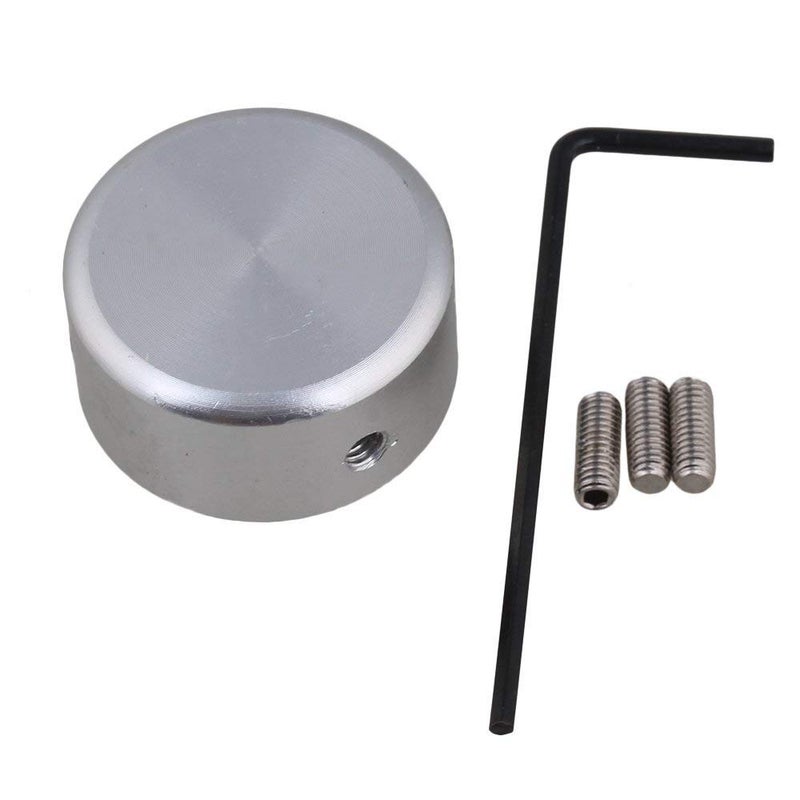 Silver Aluminum Alloy Guitar Pedal Footswitch Topper With Hexagon Wrench - Image 2