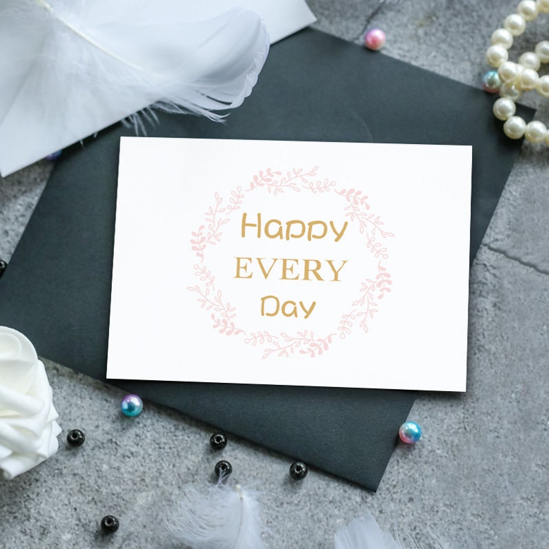 Teacher'S Day Thanksgiving Graduation Ceremony Holiday Birthday Thank You Card With Envelope Business Blessing Flower Card - Image 1