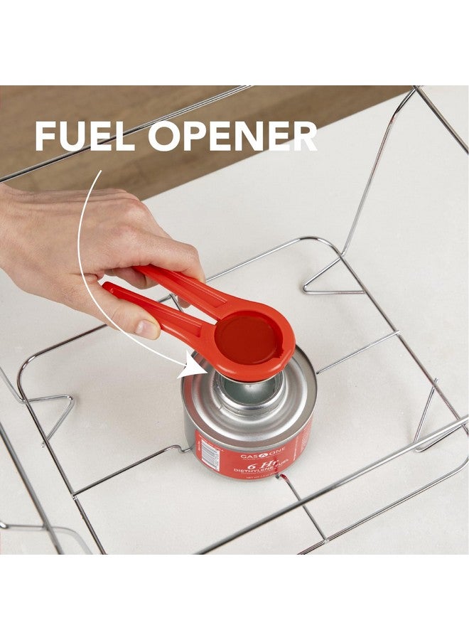 ألفا ليفينج مجموعة أطباق تسخين الطعام للاستخدام مرة واحدة من ألفا ليفينج، وسخانات طعام للحفلات، ومجموعة كاملة من علب الوقود لمدة 6 ساعات، ومقالي نصف الحجم، وصواني تدفئة (عبوة من 3 قطع) - Image 3