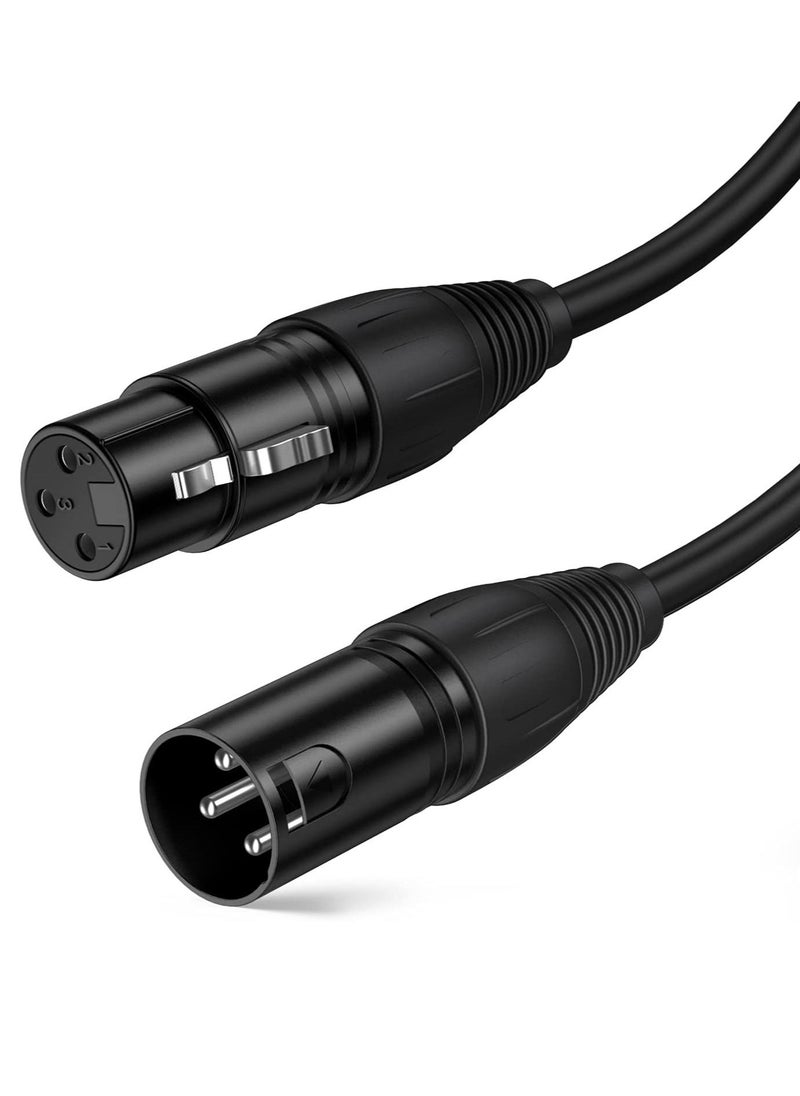 Generic Cable Creation 10 Feet 3PIN Male to Female Balanced Microphone Cable Compatible with Recording Applications Mixers Speaker Systems DMX Lights  - Image 1