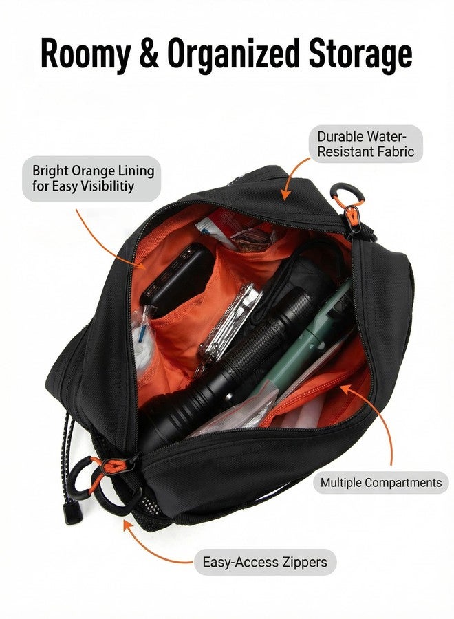WINPRIM Bike Handlebar Bag, 5L Large Capacity Bicycle Front Bag, Water Resistant Bike Bag with Reflective Straps & Shoulder Strap, Handlebar Frame Bag for Road Bike, MTB, Commuter Cycling BLACK - Image 4