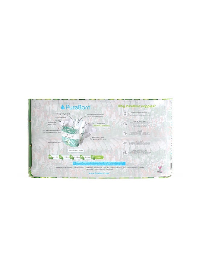 PureBorn Organic Bamboo Size 5 Diapers 11-18 Kg - Image 3