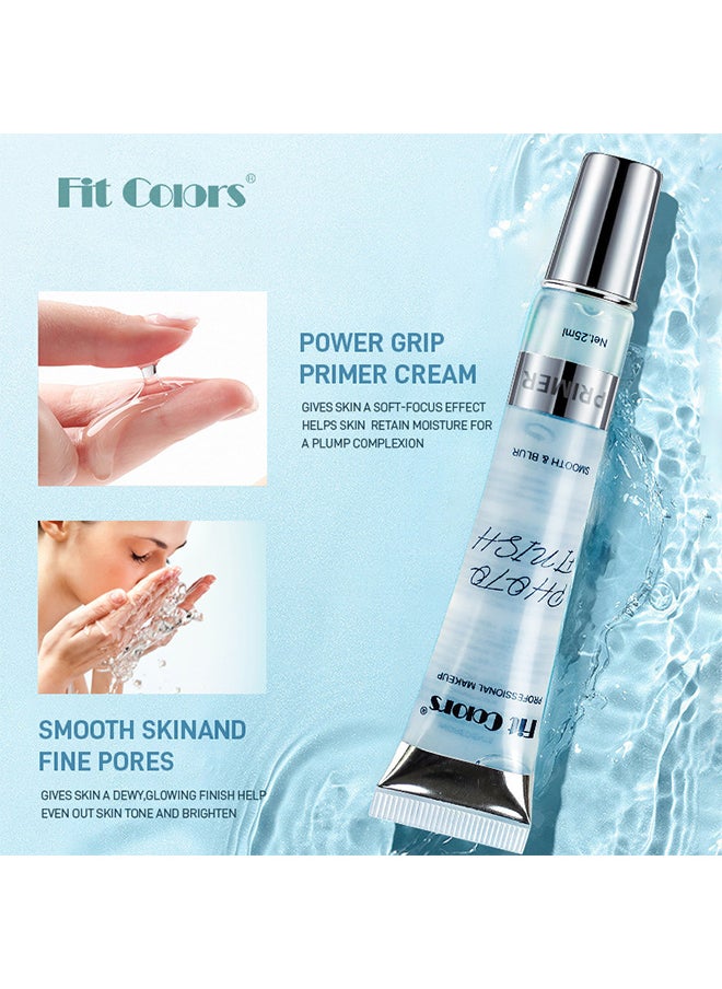 Fit Colors برايمر مكياج أنبوبي غير لامع من Fit Colors، برايمر مكياج غير لامع للتحكم في الزيوت المخملية، مرطب بدون مكياج  - Image 2