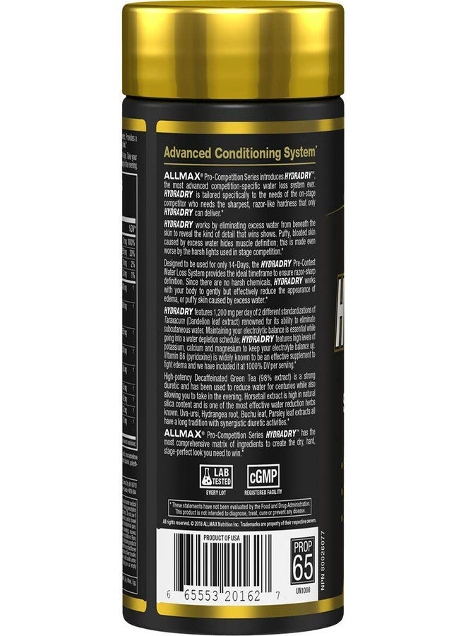 ALLMAX HYDRADRY - 84 Tablets - 14-Day Pre-Contest Formula - Eliminates Subcutaneous Water for a Stage-Perfect Look - 28 Servings - Image 2