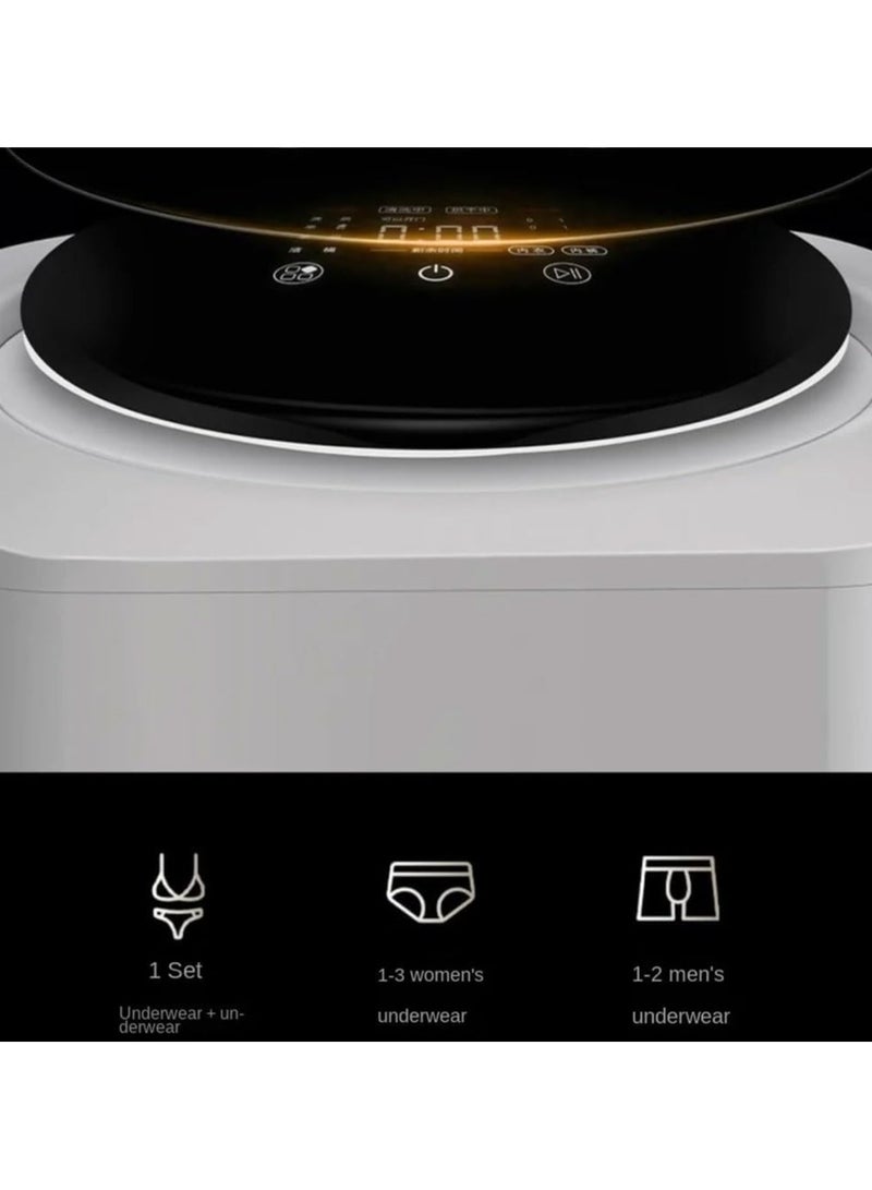 AROAQ Underwear Washing Machine 3.5L Fully Automatic Small Mini Sock Washing Machine Portable Washing Machine, Wall-Mounted Compact Electric Washer with Spin Dryer for Apartment Laundry - Image 2