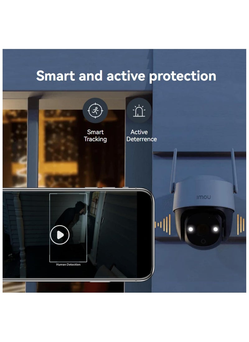 ايمو كاميرا Cruiser SE+ 3K، كاميرا أمان خارجية للمنزل، كاميرا CCTV WiFi للمنزل، كاميرا مراقبة بتغطية 360 درجة، كشف الإنسان/الحركة، رؤية ليلية ذكية، IP66، محادثة ثنائية الاتجاه  - Image 2