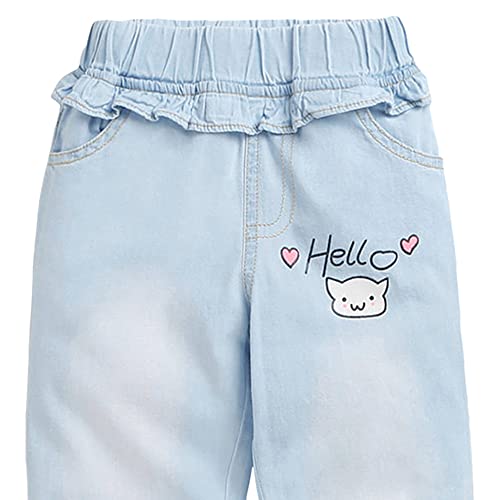 Hopscotch Girls Regular Fit Jeans in Blue Color For Ages (3-4 Years) - Image 3